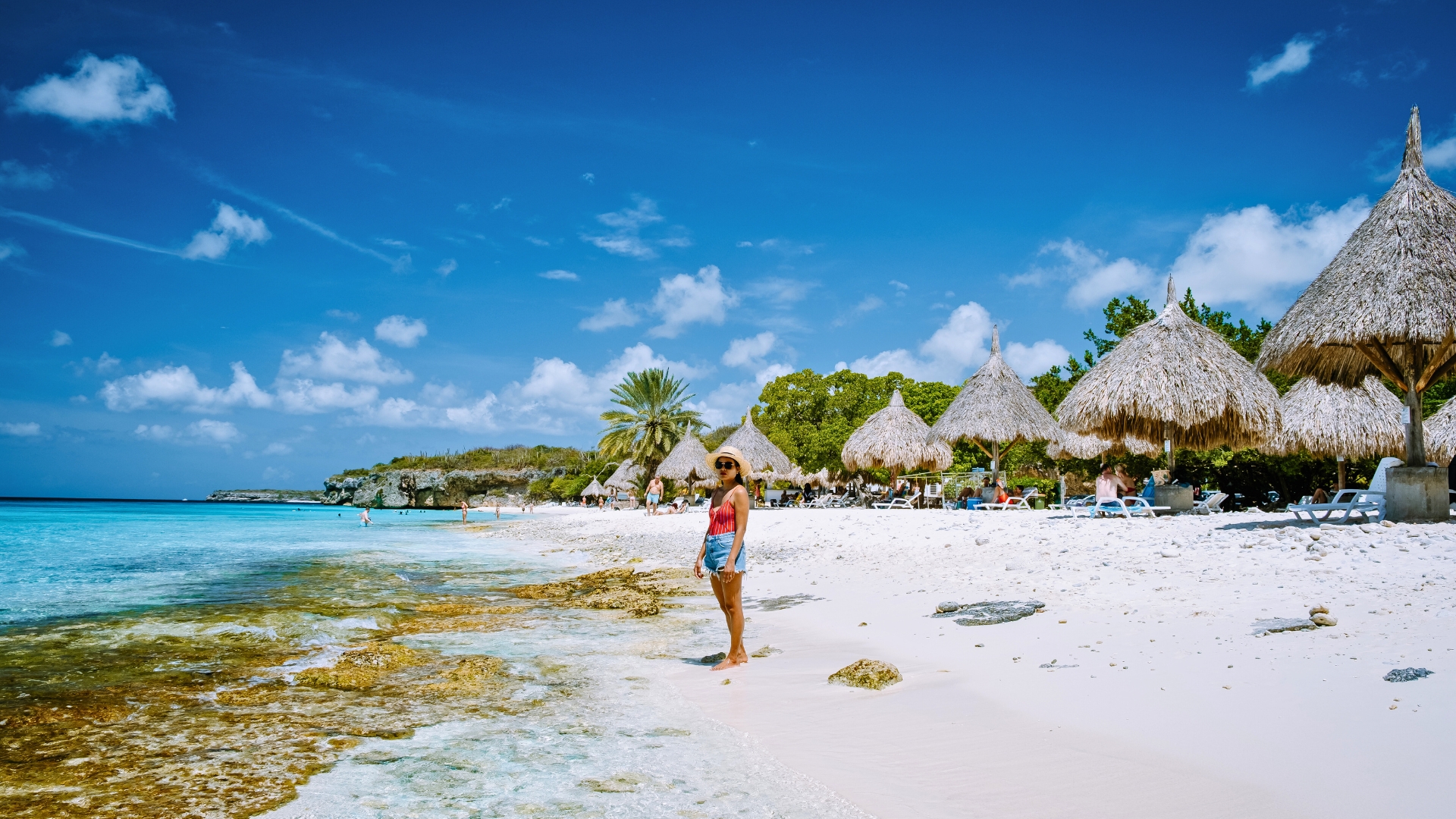 Cas Abou Beach Curacao on the Caribbean Island of Curacao, Playa Cas Abou in Curacao Caribbean