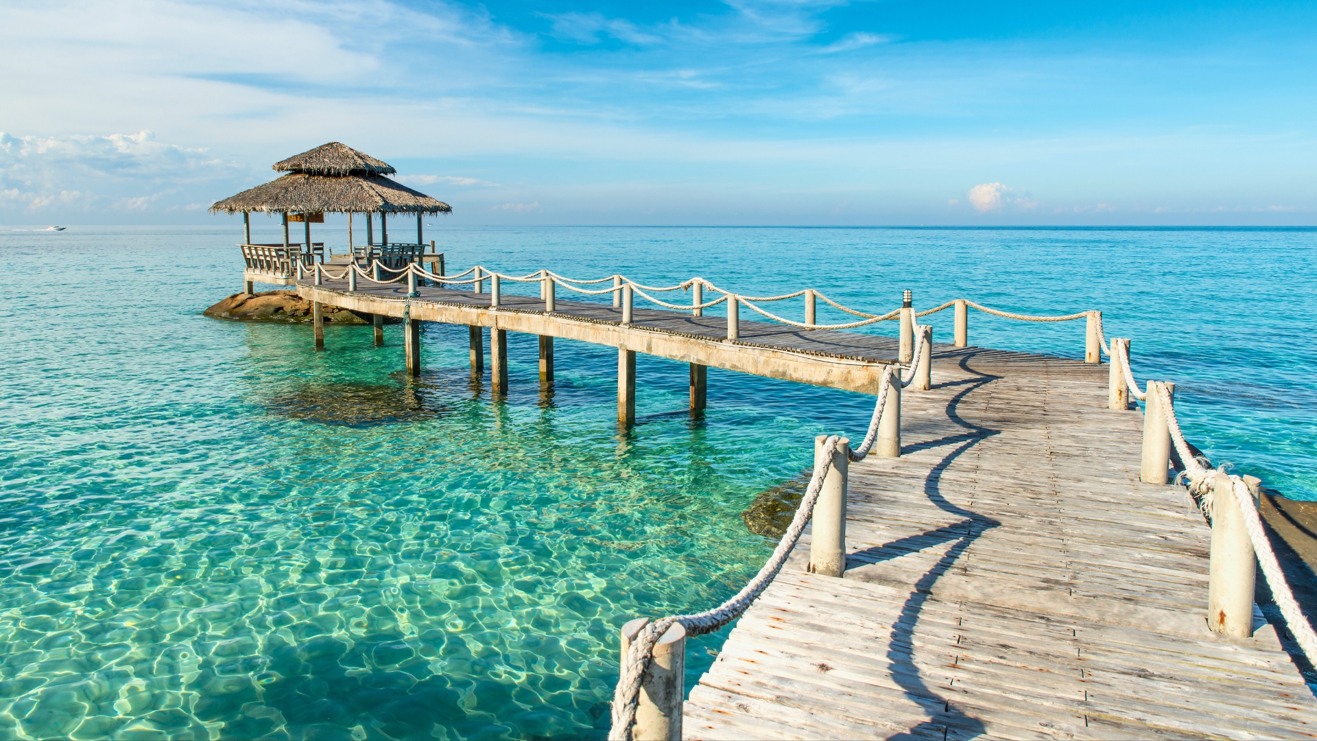 Wooden pier in Phuket, Thailand